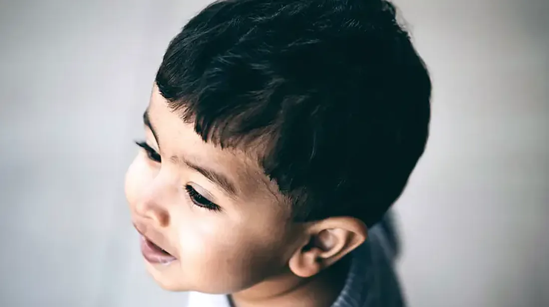 Young child relaxed and curious before a dental appointment